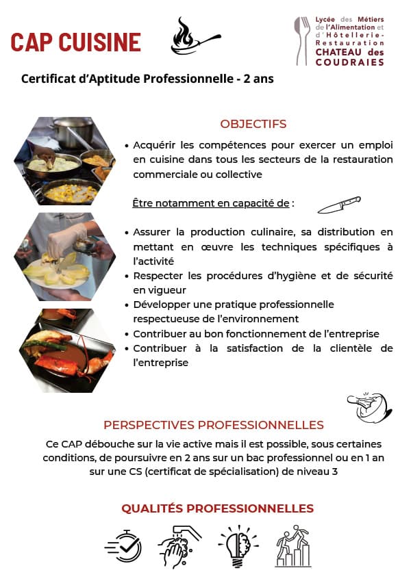 Flyer Lycée Hôtelier d'Étiolles