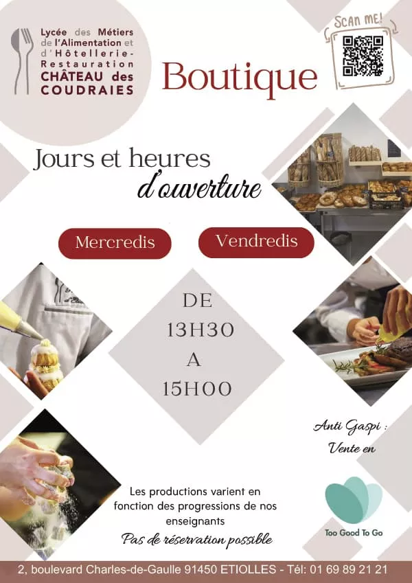 Flyer Lycée Hôtelier d'Étiolles