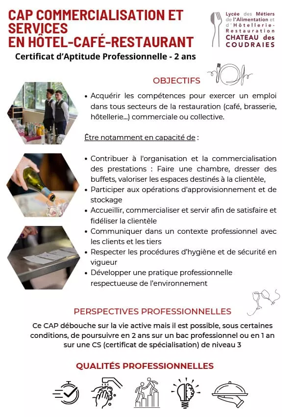 Flyer Lycée Hôtelier d'Étiolles