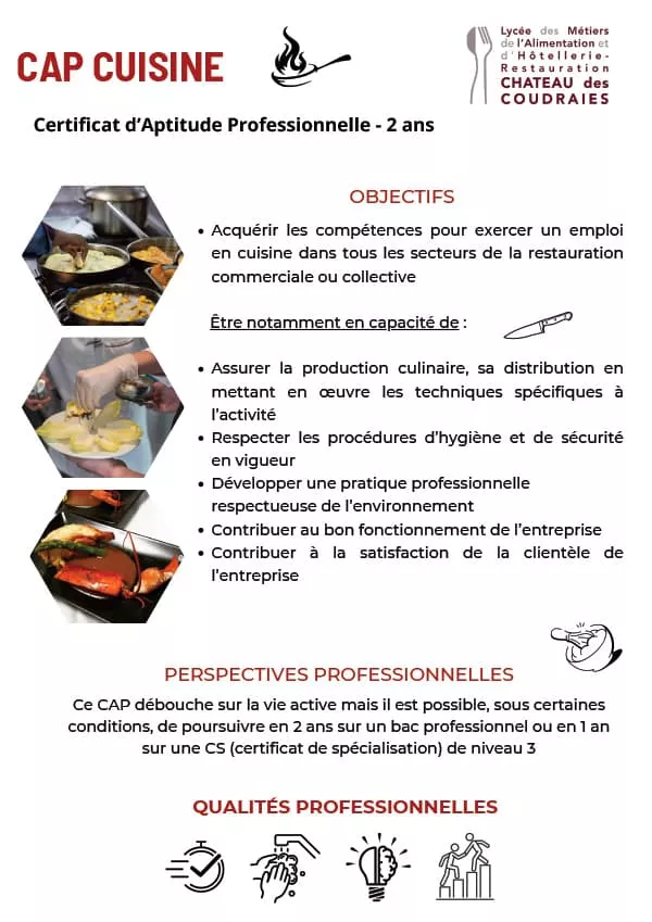 Flyer Lycée Hôtelier d'Étiolles