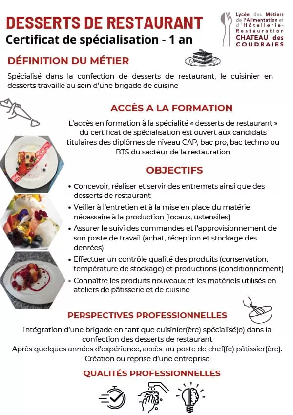 Flyer Lycée Hôtelier d'Étiolles