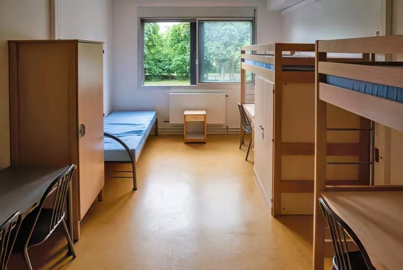 Chambre de l'internat du lycée hôtelier d'Étiolles